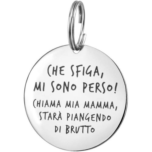 Yts-Médaille Pour Chien Qui Défie Je Suis Perdu ! En Acier