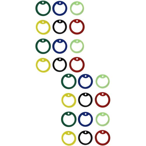 Yts-Tasso Lot De 24 Anneaux En Caoutchouc Pour Plaque D'identification Pour Chien - Médaille Silencieuse Pour Chiot - Étiquette Pour Chien - Accessoire Pour Chien