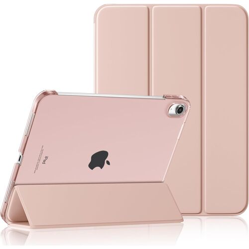 Coque Pour Ipad 10 11 Eme Génération A16 (2022/20225 10.9/11 Pouces) Housse, Mince Protect Étui Arrière Translucide Pour Ipad 11Ème/10Ème Gén, Réveil/Sommeil Auto, Rose[COQ5186371]