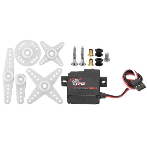 Servo numérique à engrenage métallique S0017M 17g, adapté pour voiture à grande vitesse 1/18 RC, avion à voilure fixe