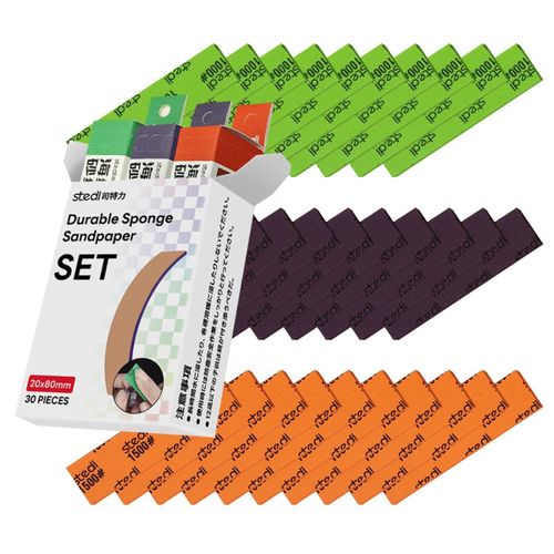 30 Pcs Bâtons De Ponçage Pour Modélisme Gundam Building,3 Mm Outils Modélisme,Papier De Verre Pour Modèles En Plastique Outils De Ponçage Barres De Polissage 1000#1200#1500