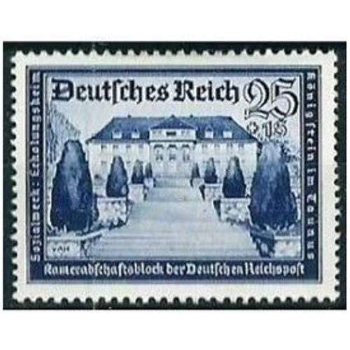 Allemagne, 3ème Reich 1939, Très Beau Timbre Neuf** Luxe Yvert 651, Fédération Des Postiers Allemands : Sanatorium De Königstein - 25 + 15 Pfg Bleu Fonce, Cote 12 Euros.