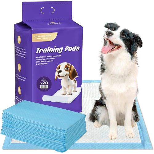 Tapis Chien,Coussinets De Dressage Pour Animaux De Compagnie Super Absorbants Et Anti-Fuite,60*90 Cm Alese Jetable Épais Extra Larges,Paquet De 20