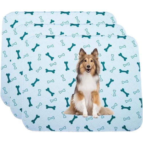 Tapis Educateur Chiot Impermeable Tapis Chien Pipi Lavable Tapis De Propreté Chien Lot De 3 Tapis Educateur Chien Ultra Large 75*89cm