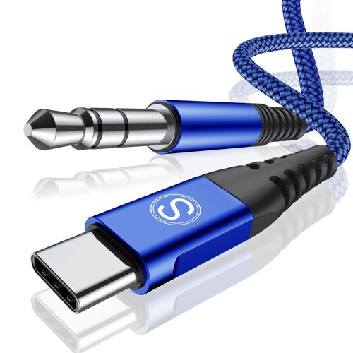 SUBZONAL-Câble USB C vers Jack 3.5mm 1.2m, USB Type-C vers jack 3,5 mm, pour iPhone 17, 16, 15 Pro/Max/Plus, Samsung S25/S24/S23/S22/21/20,Huawei,iPad,Xiaomi,haut-parleurs de voiture, casques audio