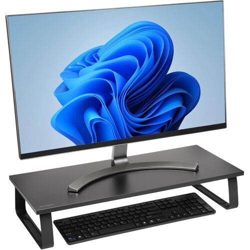 SUBZONAL-Support d'écran extra large pour les bureaux. Grand support d'ordinateur/support d'écran/support de bureau (K55726EU), noir