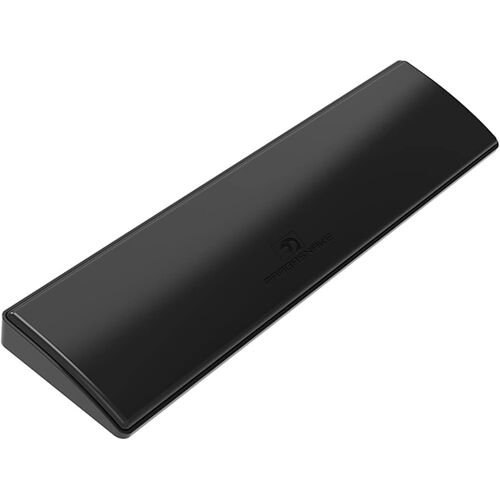 Mousse à mémoire de forme de repose-poignet pour clavier mécanique à 60% ergonomique avec pieds en caoutchouc antidérapants pour le travail et le jeu 28,7x7,1x2 cm (Noir)