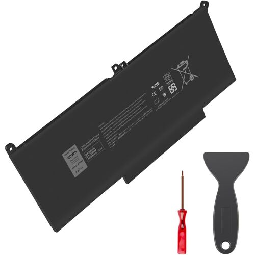 acdsgd-F3YGT E7280 Batterie de Remplacement pour Ordinateur Portable Dell Latitude 12 7000 7280 7290 13 7380 7390 P28S001 P29S002 14 7480 7490 E7480 E7290 DM3WC 2X39G KG7VF V4940 451-BBYE (7,6 V)