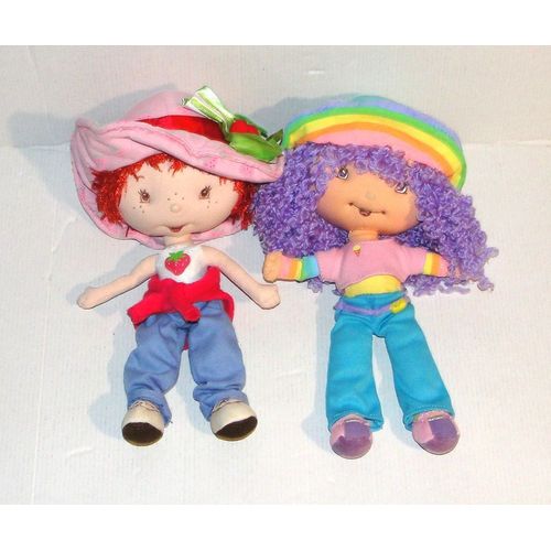 charlotte aux fraises et son amie baba hortensia lot de 2 poupée de chiffon bandai 26cm