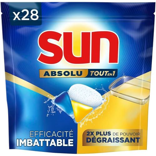 KALANKA-Pastilles Lave-Vaisselle Absolu Tout-en-1 Dégraissant - 28 capsules - tablettes imbattables sur les taches tenaces - 2x plus efficace