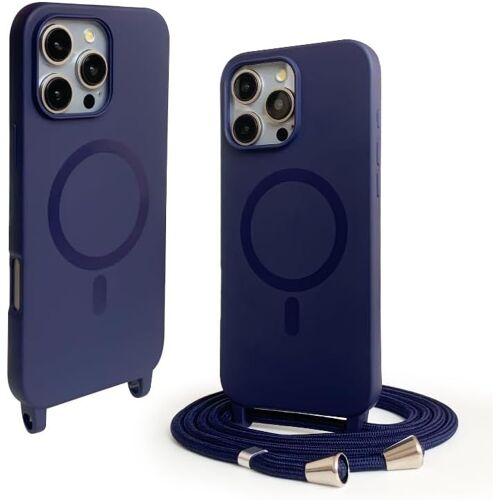 SJZG-Coque Compatible Avec Iphone 16 Pro Max(6.9""),Coque Magnétique Compatible Avec (Magsafe).Collier Pourcorde Silicone Complète Cover De Iphone 16 Pro Max(6.9"")-Tibétain
