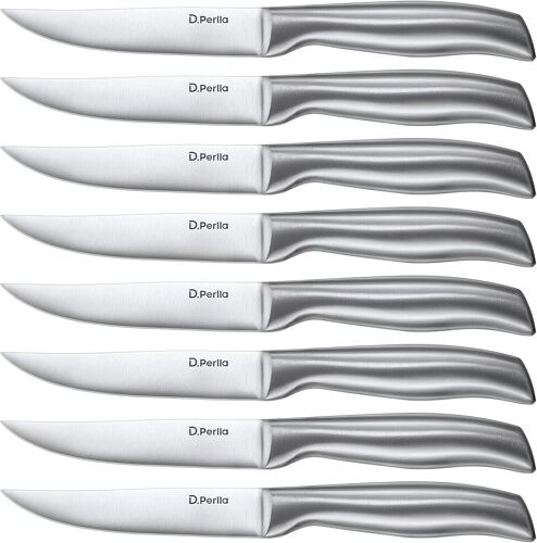 Chicslick-Couteau À Steak, Ensemble De Couteaux À Steak À Lame Droite Extra Tranchante, Couteau À Steak Professionnel À Bord Droit Pour La Table De Cuisine, 23.1 Cm[X33]