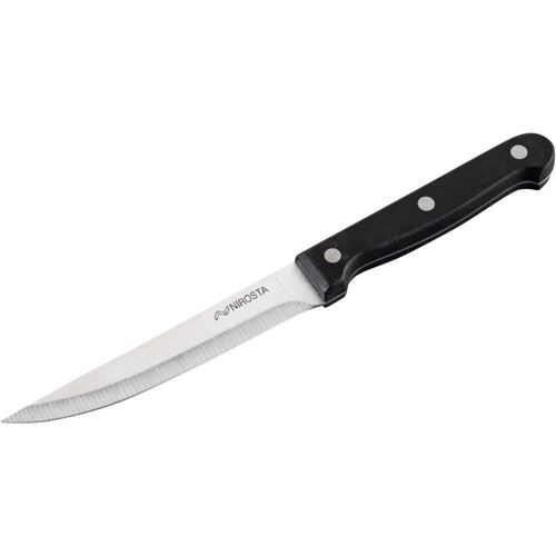 Senior-43394 Couteau À Steak, Acier Inoxydable, Noir, 21 Cm[L1935]
