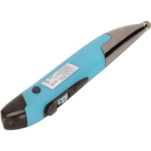Souris Stylo Optique de Poche sans Fil, Bluetooth 2.4G sans Fil 2 en 1 Souris Stylo Numérique Rechargeable Lumineuse Rétroéclairée Souris Ergonomique Silencieuse pour PC Ordinateur Portable(Bleu)