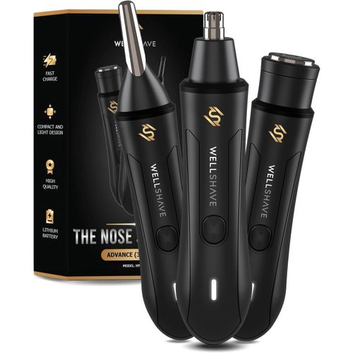 Tondeuse à Poils de Nez Rechargeable pour Hommes \u2013 Nez et d'Oreilles \u2013 Tondeuse Précision pour Sourcils et Poils Indésirables
