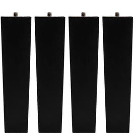 Lot De 4 Pieds Carres En Chene Massif Pour Meubles, Pieds De Canape, Pieds De Table Basse, Pieds De Canape, Pieds De Lit