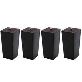 Lot De 4 Pieds Carres En Chene Massif Pour Meubles, Pieds De Canape, Pieds De Table Basse, Pieds De Canape, Pieds De Lit