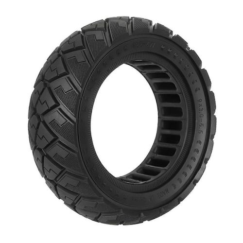 Pneu tout-terrain solide 9x3.0-5.5 pour scooter électrique Kukirin G2 Pro, antidérapant et antidéflagrant