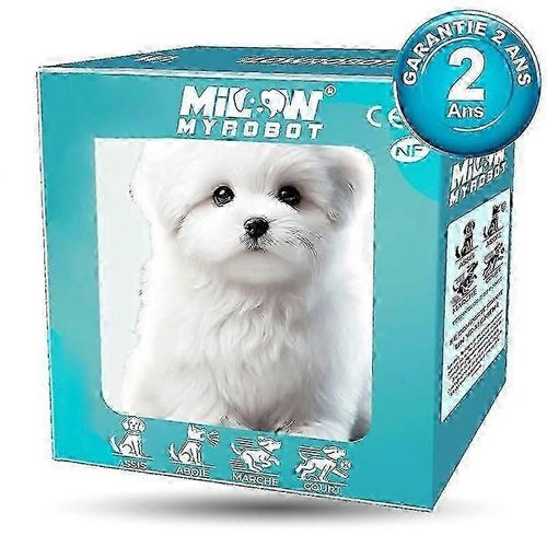 Milow, mon chiot robot realiste, jouet interactif intelligent pour enfants avec mouvements et sons realistes