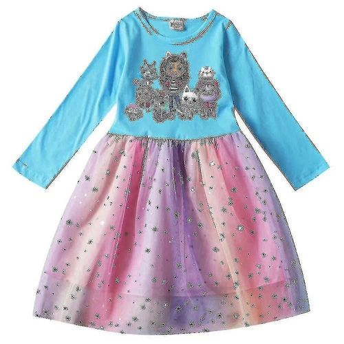Robes Pour Bebe Fille Gabby Cats, Vetements Pour Maison De Poupee Gabby, Costume De Carnaval, Cosplay, Manches Longues, Robe Decontractee Avec Sac