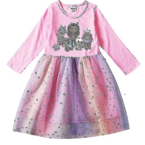 Robes Pour Bebe Fille Gabby Cats, Vetements Pour Maison De Poupee Gabby, Costume De Carnaval, Cosplay, Manches Longues, Robe Decontractee Avec Sac