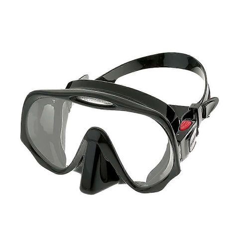 Masque De Plongee Sous-Marine Et Snorkeling Aquatics Sans Monture, Noir, Coupe Standard