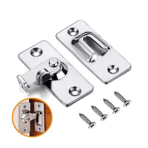 Lot de 4 loquets de porte en acier inoxydable à 90 degrés pour portes coulissantes, quincaillerie, verrous, accessoires ménagers