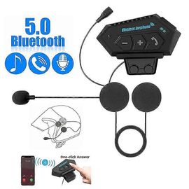 Casque Moto Bluetooth Bt12, Partage De Musique, Suppression Du Bruit, Mains Libres, Bt V4.2, Avec Microphone Pour Microphone Mhard Szrh As