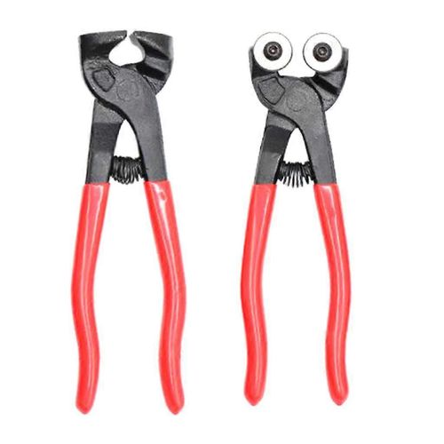 Lot de 2 pinces coupantes professionnelles a roulettes pour carrelage, mosaique, ceramique