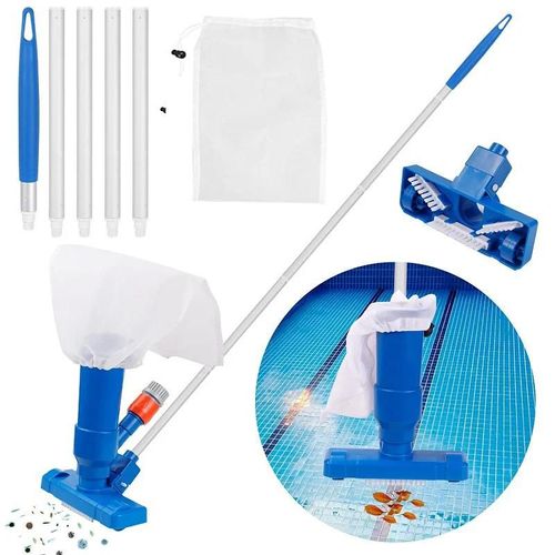 Aspirateur de piscine Portable, fontaine d'étang de natation, outil de désinfection, tête d'aspiration Portable, nettoyeur de brosse-EU Plug