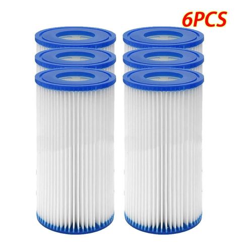 Filtre de piscine Intex de type A pour aspirateur POadvocate INaler29002, pour cartouche, auvent de pompe de piscines-6PCS