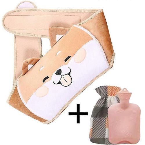 Bouillotte Avec Housse, Bouillotte Avec Ceinture, Adaptee A La Plupart Des Personnes, Soulage Efficacement L'inconfort
