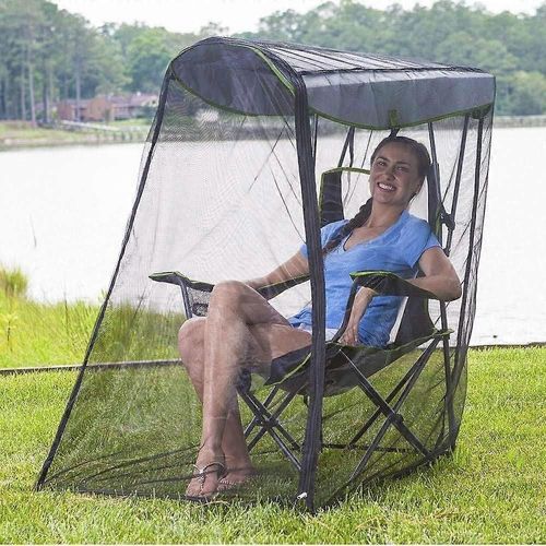 Moustiquaire Pour Balancoire D'exterieur, Protection Contre Les Insectes, Filet D'ombrage De Jardin Moderne En Maille, 130 X 70 X 128 Cm, Noir
