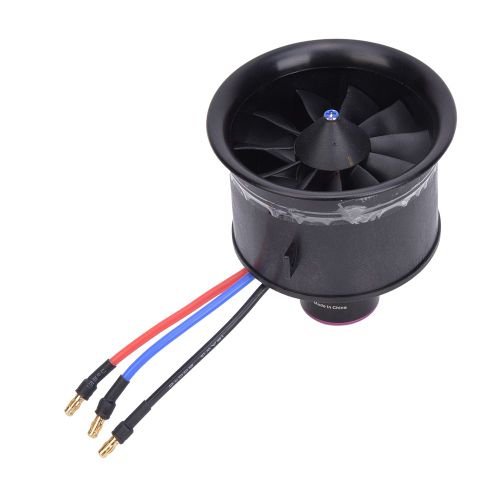 Hélice de ventilateur EDF 64mm à 11 pales avec moteur sans balais pour modèle d'avion RC, accessoires kv3500 4s EDF 64 conduit