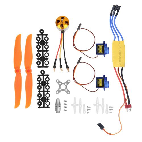 A2212 2200KV moteur sans balais 30A ESC SG90 9G Micro servo 6035 hélice pour avion RC(2200KV moteur 6035 hélice 9G servo 30A ESC)