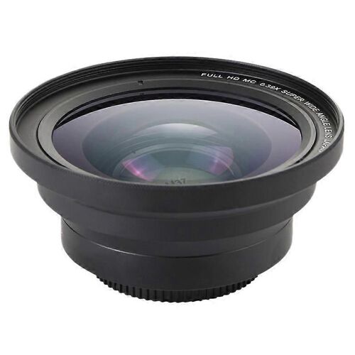 Objectif grand angle professionnel 37 mm macro + 72 mm 0,39X Full HD pour caméscope 4K