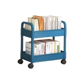 Chariot de rangement a roulettes tendance avec 3 niveaux, chariot utilitaire polyvalent portable pour la maison et le bureau, jaune