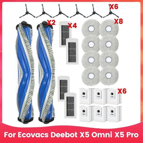 Accessoires pour aspirateur X5 Omni X5 Pro, chiffons de nettoyage, sac de brosse principale, accessoires de remplacement