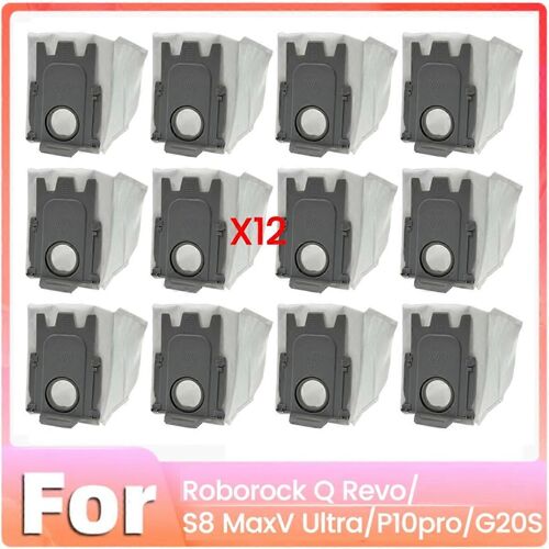 Sac à poussière de rechange pour aspirateur robot Q/S8 MaxV Ultra/P10pro/G20S, 12 pièces