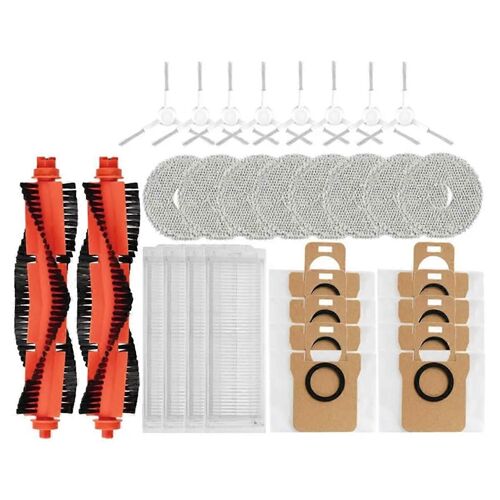 Pièces de rechange pour balai à franges M30 Pro, accessoires, sac à poussière, filtre HEPA, brosse latérale principale