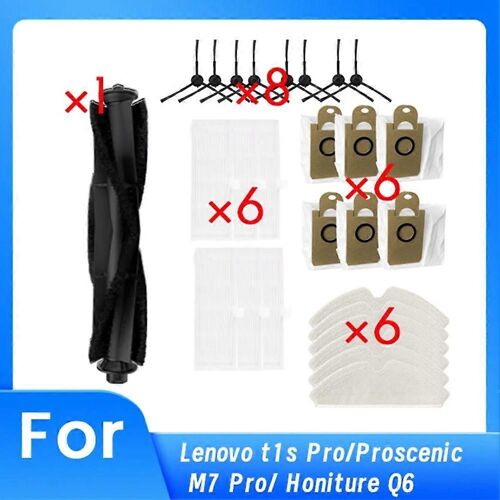 27 pièces de rechange pour aspirateurs T1s Pro/ M7 Pro/ Q6