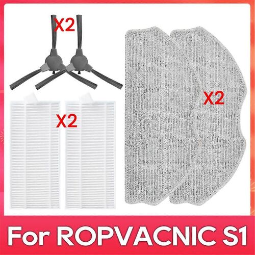 Kit de filtre à brosse latérale pour aspirateur robot ROPVACNIC S1 / Tipdiy G90 / Betboyles V75S / VIPSUN Z1