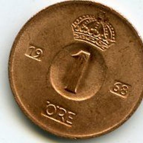Suède 1 Ore 1968
