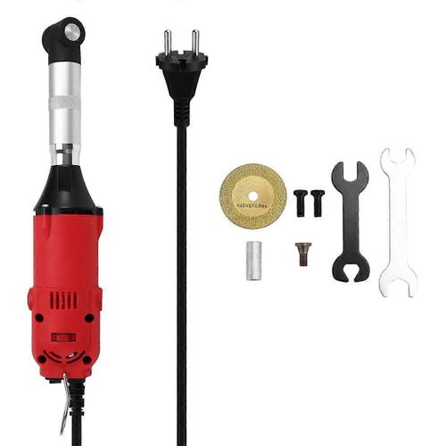 Machine à coudre électrique coudée réglable à vitesse de 90 degrés, 350 W, pour carrelage en céramique, outils de nettoyage, prise UE