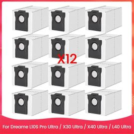 Sacs d'aspirateur de rechange pour aspirateurs L10S Pro Ultra / X30 Ultra / X40 Ultra / L40 Ultra