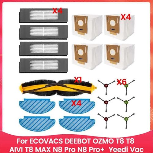 Pièces de rechange pour aspirateur robot OZMO T8, T8 MAX, N8 Pro, N8 Pro+