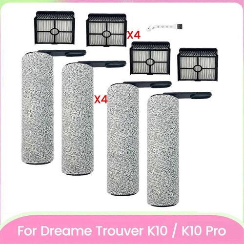 Ensemble de 9 brosses, rouleaux et filtres HEPA pour aspirateurs secs et humides sans fil Trouver K10/K10 Pro