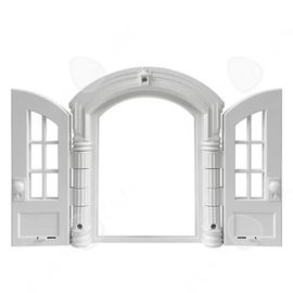 Chatiere Pour Chat 24x27,5x7,2cm Porte Pour Animaux Avec Double Porte Battante Porte Pour Chat Cat Mate Chatière À Verrouillage