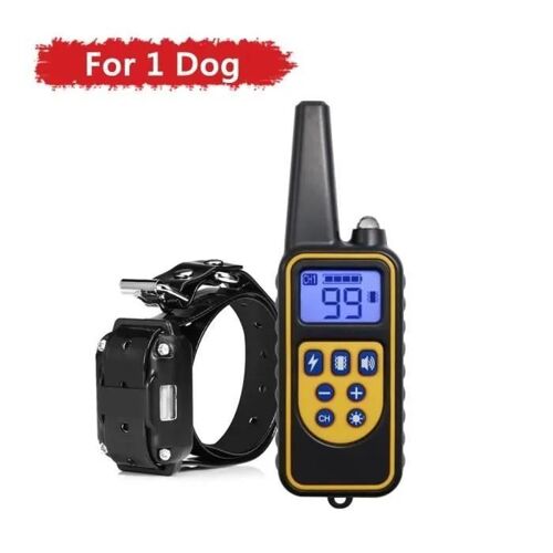 Taille Pour 1 Chien Noir Collier D'entraînement Électrique Pour Chien, Anti-Aboiement, Rechargeable, Étanche