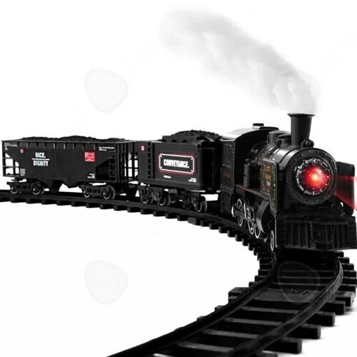 C Autorail 35cmx28cmx7cm Train à vapeur Simulation de vapeur Lumières et musique Sécurité et protection de l'environnement Robuste